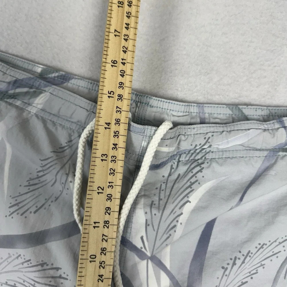 Tommy Bahama Paradise Nation Swim‎ Trunks Mens XL Grey Palm Print Mesh Lined